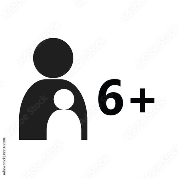 Obraz age on white background board games 6+