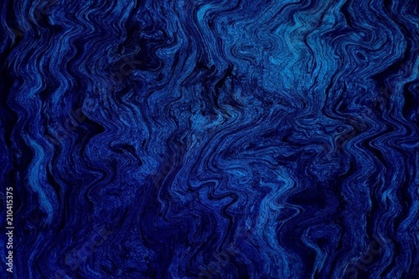 Fototapeta Marble textured abstract background royal and midnight blue
