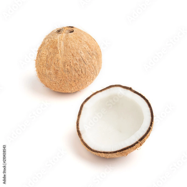 Obraz coconuts isolated on white background