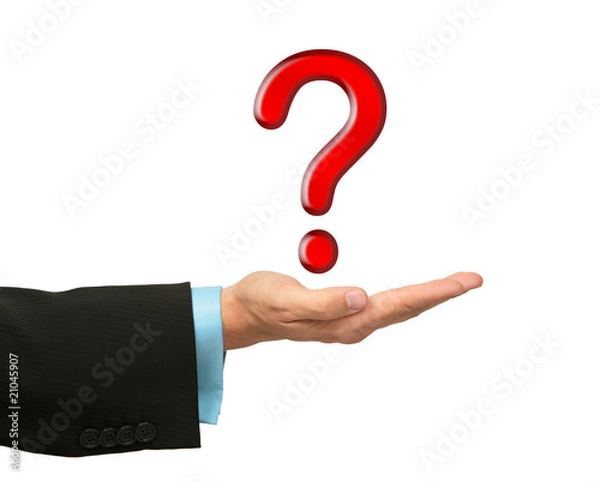 Obraz Business Frage