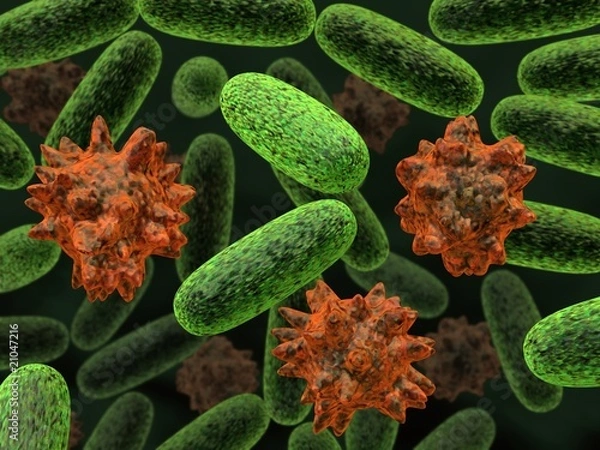 Obraz transformowane bakterie