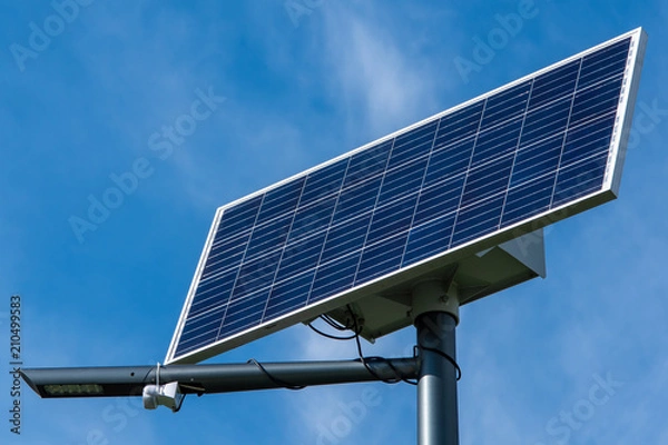 Obraz Solar panel on the sky background