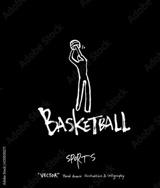 Obraz 스포츠 포스터 / 손으로 그린 스포츠 그림