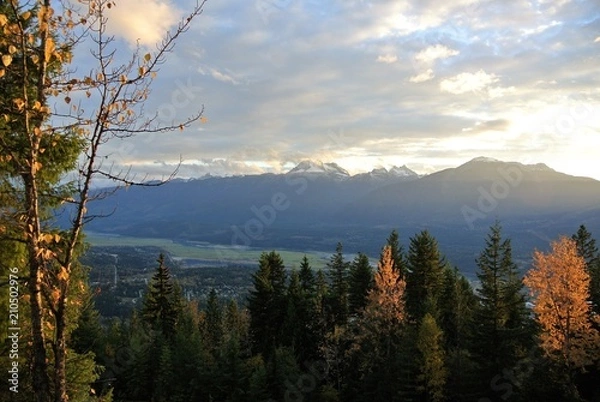 Fototapeta Sunset on the Mountains