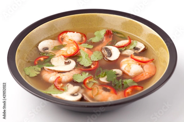 Fototapeta Hot-And-Sour Prawn Soup