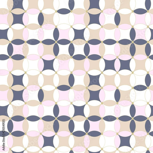 Fototapeta Simple bright pattern for textile or scrapbooking background