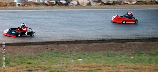 Obraz go kart racing