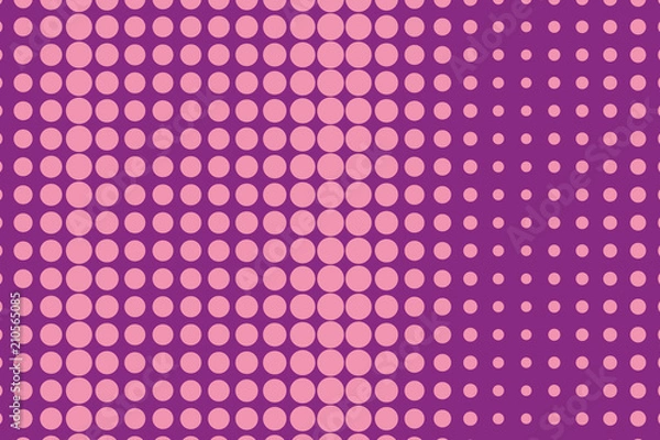Fototapeta Halftone background. Digital gradient. Dotted pattern Pink color