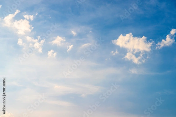 Fototapeta Clouds on a blue sky as background