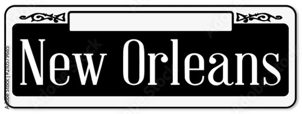 Obraz New Orleans Typical Sign