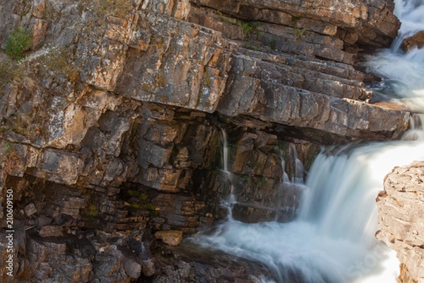 Fototapeta Waterfall in Glacier National Park