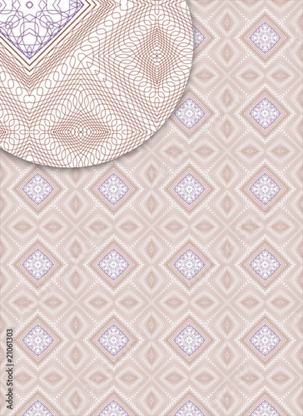 Fototapeta Guilloche background