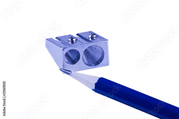 Fototapeta Pencil and Sharpener