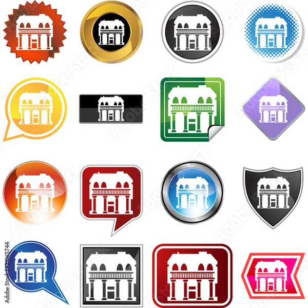 Fototapeta Building Icon