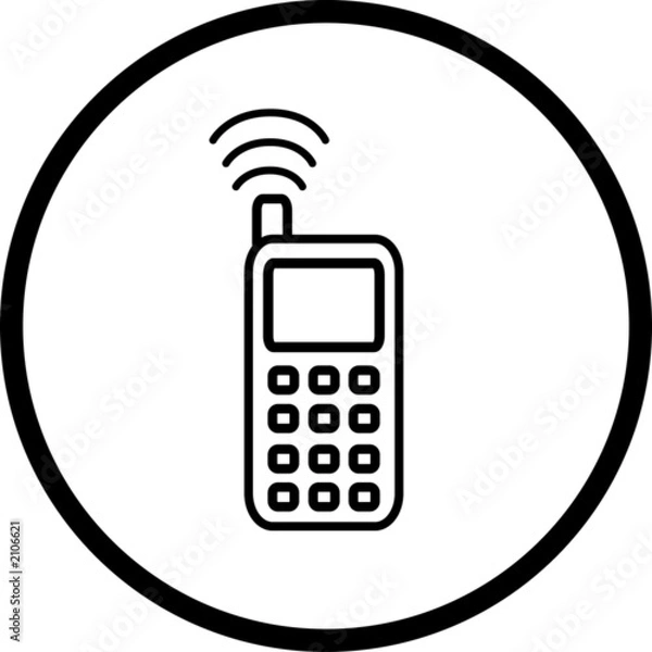 Obraz cell phone symbol