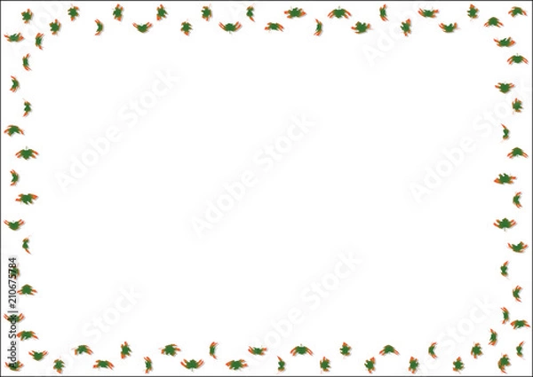 Fototapeta Decorative leaves background