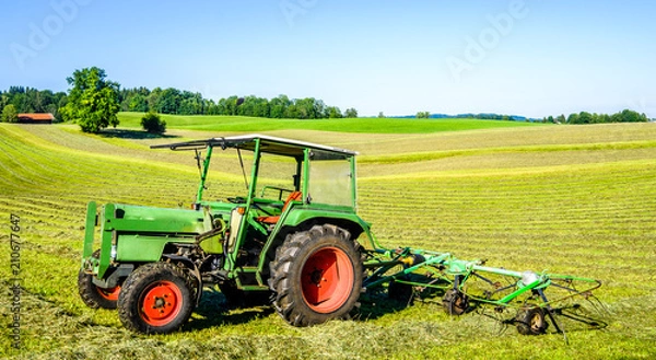 Fototapeta stary traktor