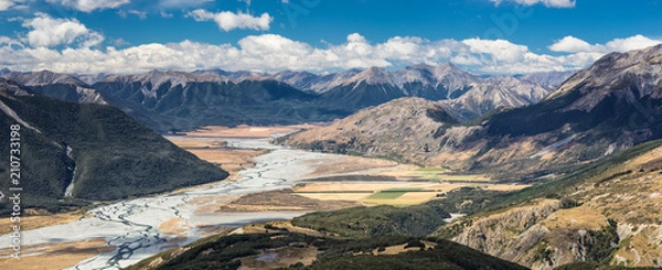 Fototapeta Arthur's Pass Nationalpark, Canterbury - Südinsel von Neuseeland