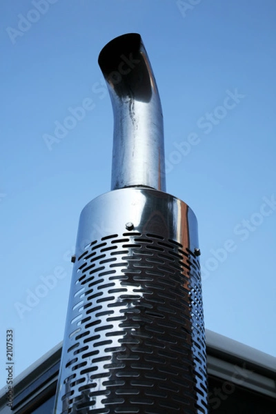 Obraz truck exhaust pipe