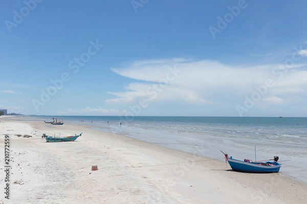 Obraz Beautiful sky and sea in the sunny day during the summer vacation in Thailand
