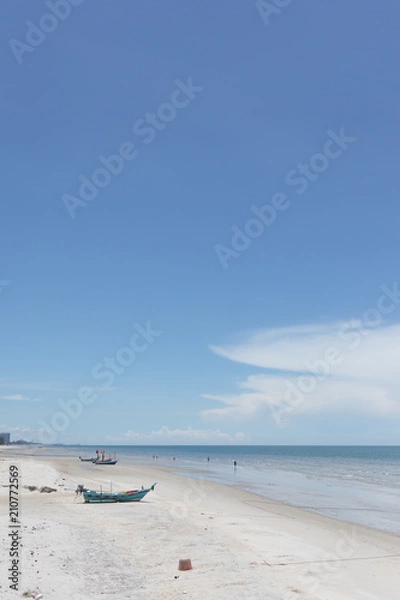 Obraz Beautiful sky and sea in the sunny day during the summer vacation in Thailand