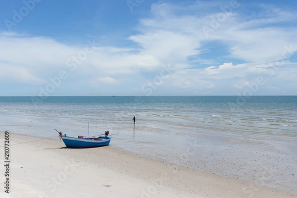 Obraz Beautiful sky and sea in the sunny day during the summer vacation in Thailand