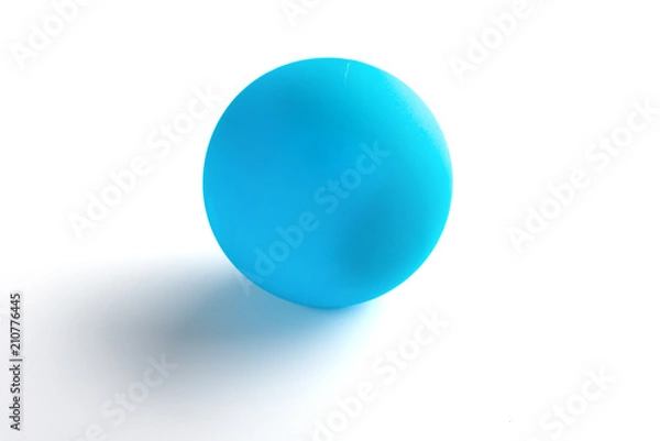Fototapeta blue massage ball on white background