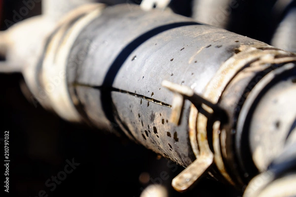 Obraz broken auto pipe cooling system