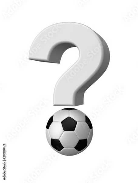 Obraz fußball-fragezeichen