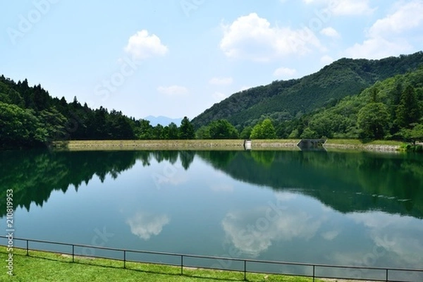 Fototapeta 新緑の丹波ささやま