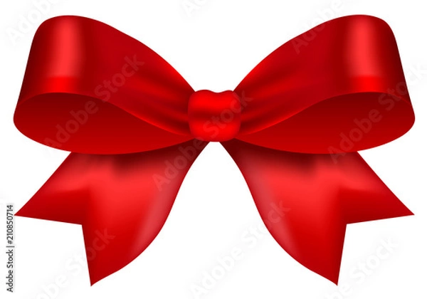 Fototapeta Vector Red bow