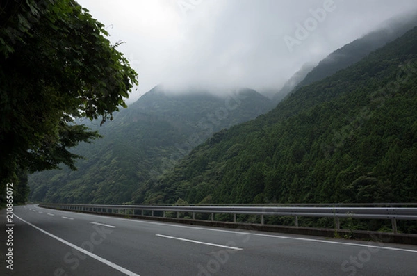 Fototapeta ワインディングロード