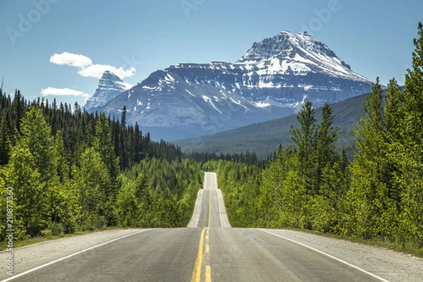 Fototapeta Canada mountains Highway