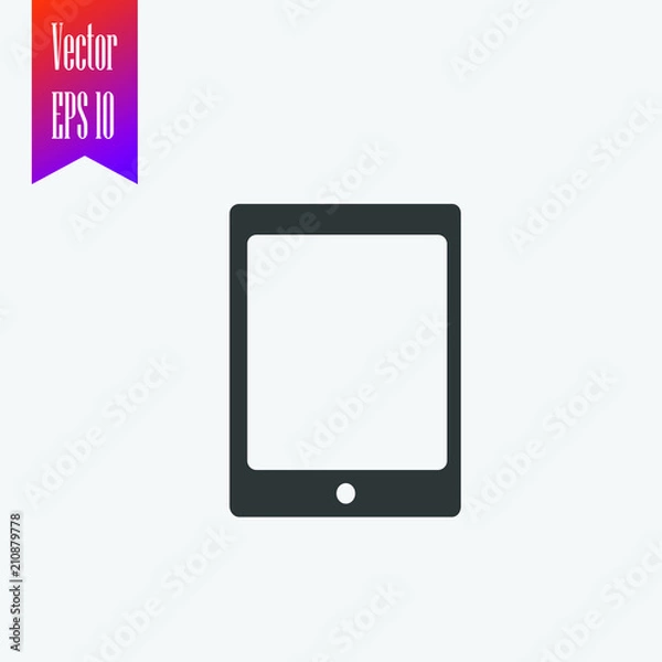 Fototapeta tablet icon vector