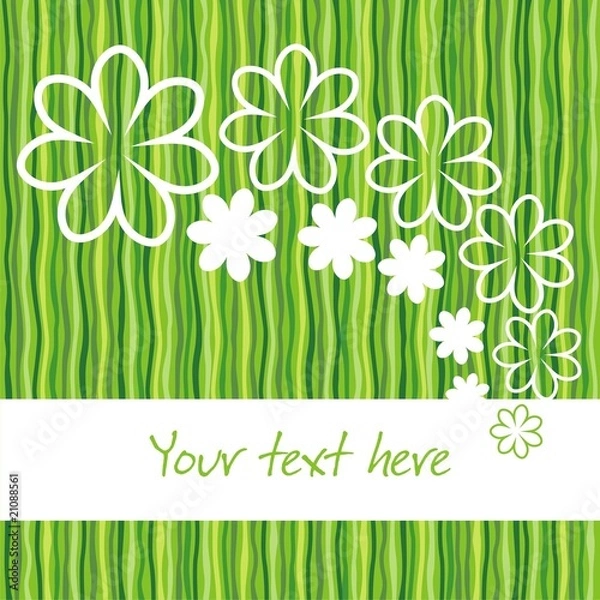 Fototapeta Green lines