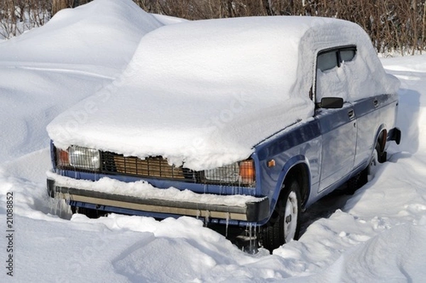 Obraz The car under a snow