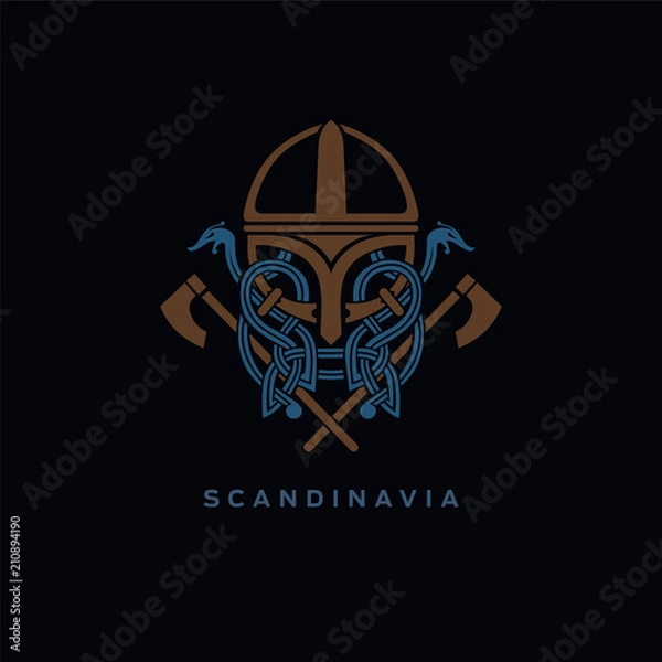 Obraz scandinavia viking design