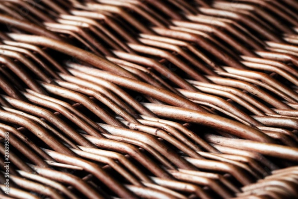 Obraz texture old wicker basket