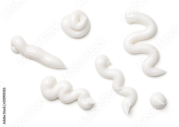 Obraz Pasta do zębów na białym tle