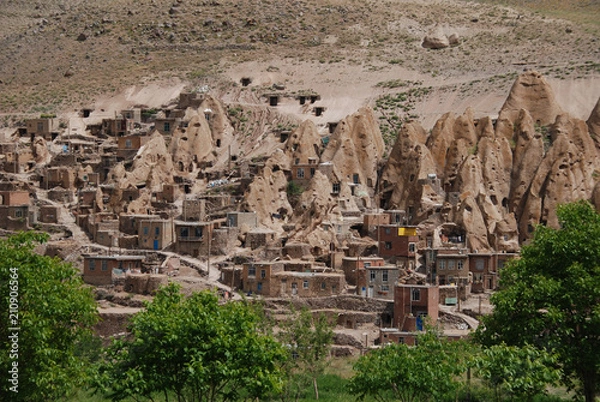 Obraz Cliff dwellings in Kandovan village, Iran