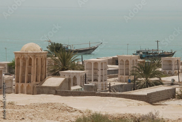 Obraz Traditional houses in Laft village on Qeshm Island