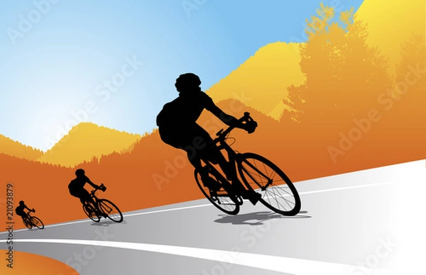 Fototapeta Sport bicycle vector racer