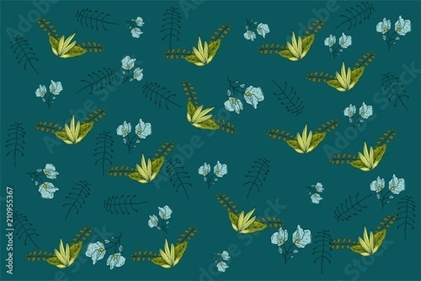Fototapeta botanical pattern