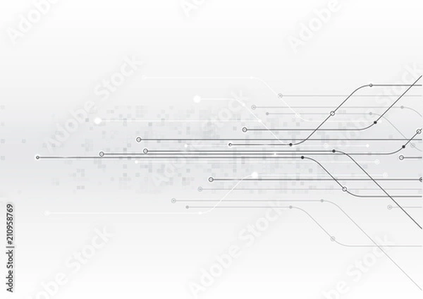 Obraz vector abstract background technology electronic illustration communication data
