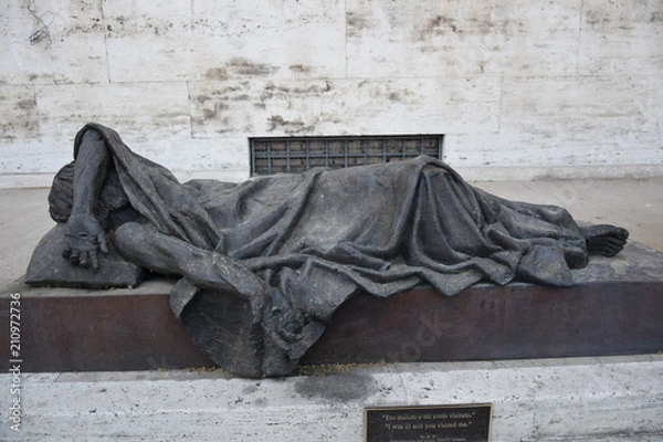 Obraz statue de jésus malade