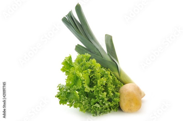 Obraz Pras, salad, potato