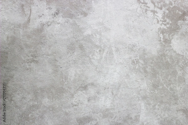 Fototapeta Abstract texture of decorative plaster. Grunge background of stucco texture. Gray painted surface.