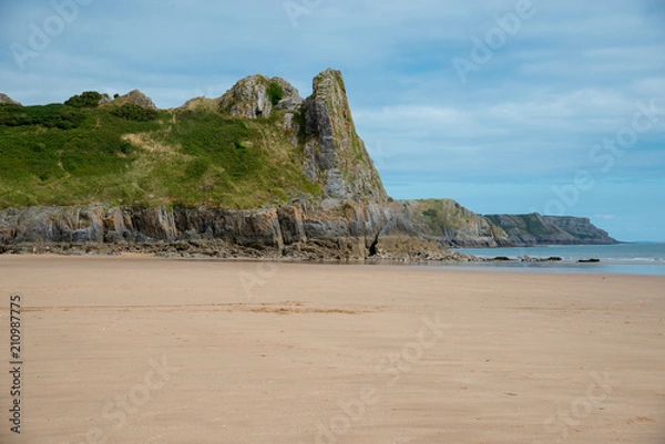 Obraz Gower Peninsula coast Wales
