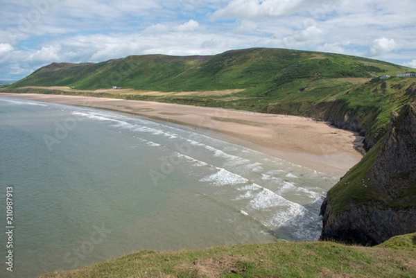 Obraz Gower Peninsula coast Wales