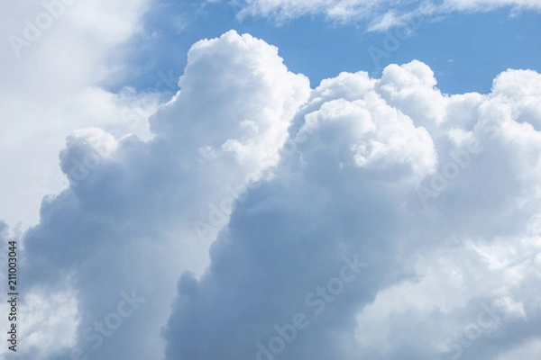 Fototapeta White cumulus clouds